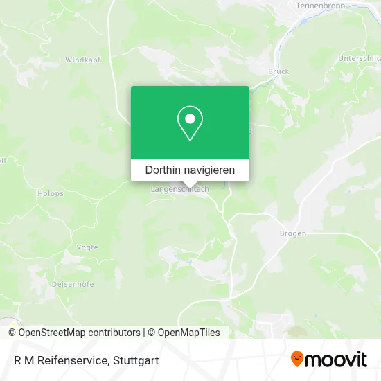 R M Reifenservice Karte