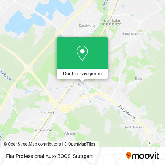 Fiat Professional Auto BOOS Karte