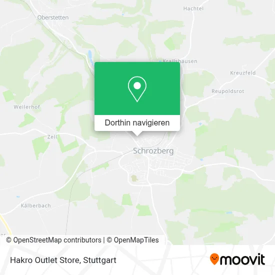Hakro Outlet Store Karte