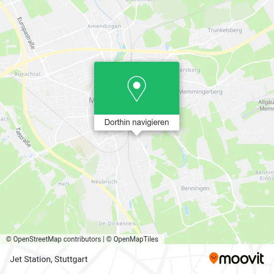 Jet Station Karte