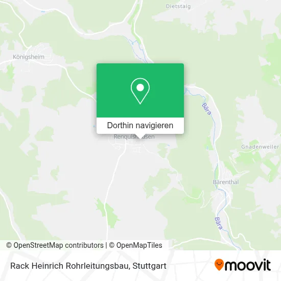 Rack Heinrich Rohrleitungsbau Karte