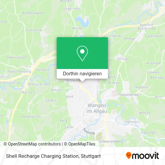 Shell Recharge Charging Station Karte