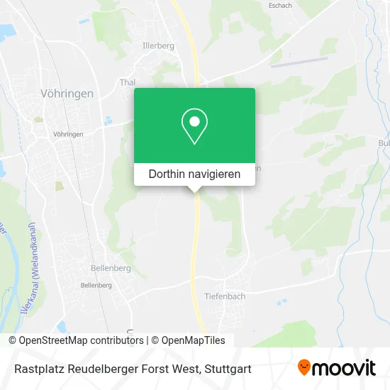 Rastplatz Reudelberger Forst West Karte