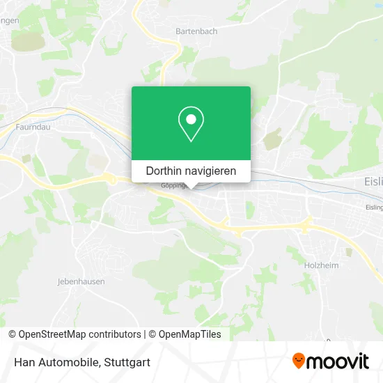 Han Automobile Karte