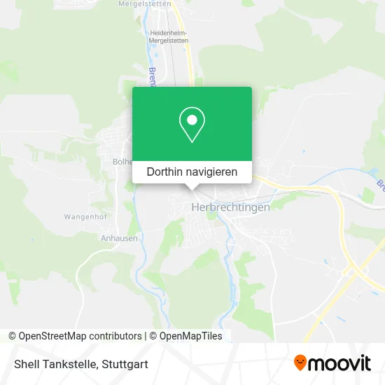 Shell Tankstelle Karte