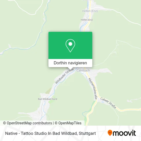 Native - Tattoo Studio In Bad Wildbad Karte