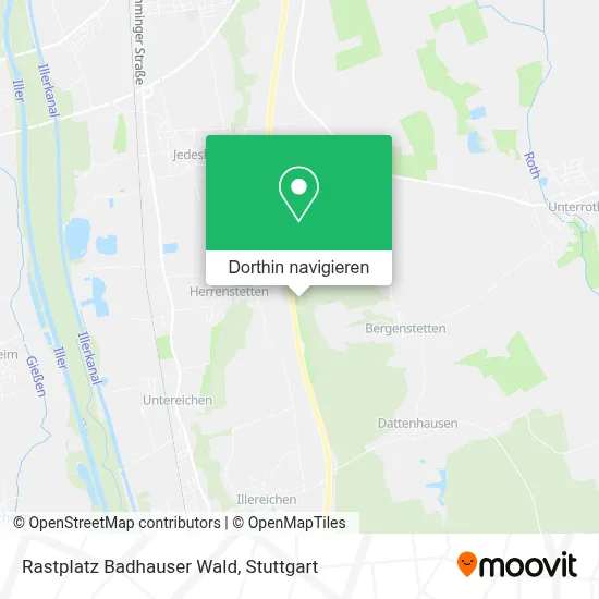Rastplatz Badhauser Wald Karte