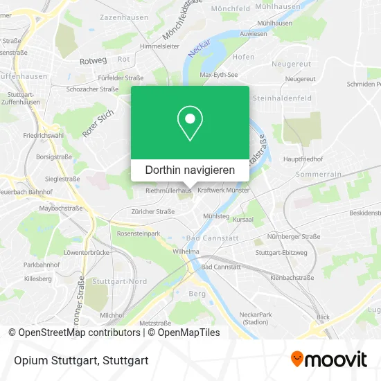 Opium Stuttgart Karte
