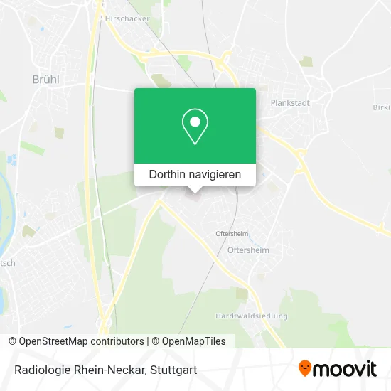 Radiologie Rhein-Neckar Karte