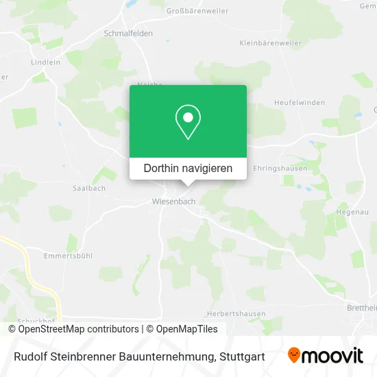 Rudolf Steinbrenner Bauunternehmung Karte