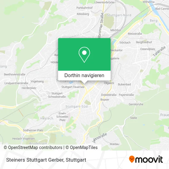 Steiners Stuttgart Gerber Karte