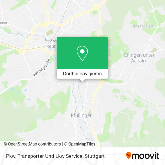 Pkw, Transporter Und Lkw Service Karte