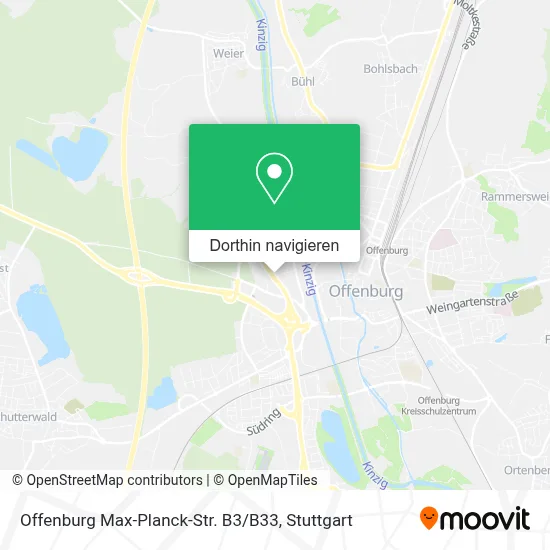Offenburg Max-Planck-Str. B3 / B33 Karte