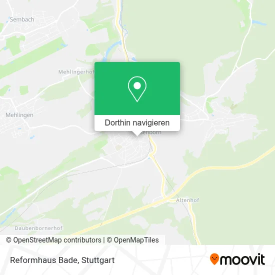 Reformhaus Bade Karte
