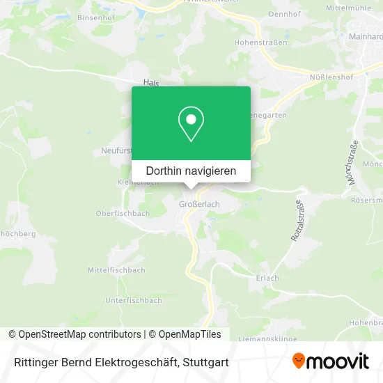 Rittinger Bernd Elektrogeschäft Karte