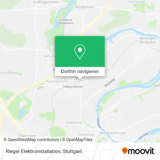 Rieger Elektroinstallation Karte