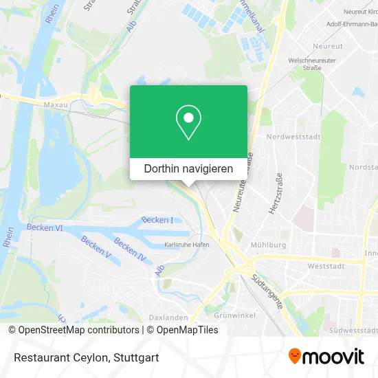 Restaurant Ceylon Karte