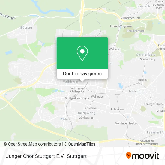 Junger Chor Stuttgart E.V. Karte