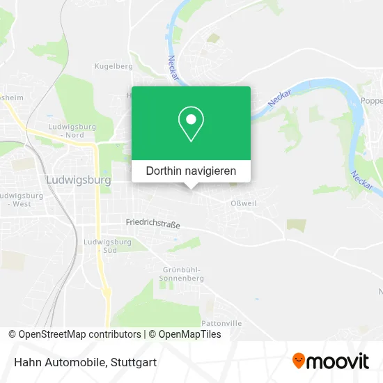 Hahn Automobile Karte