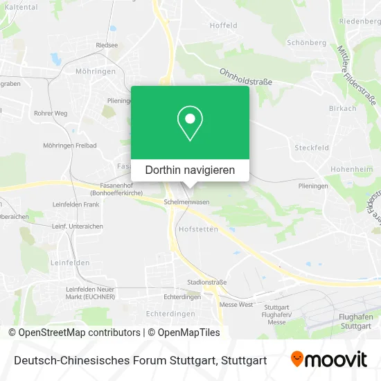 Deutsch-Chinesisches Forum Stuttgart Karte