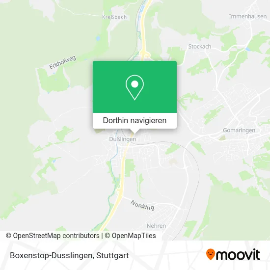 Boxenstop-Dusslingen Karte