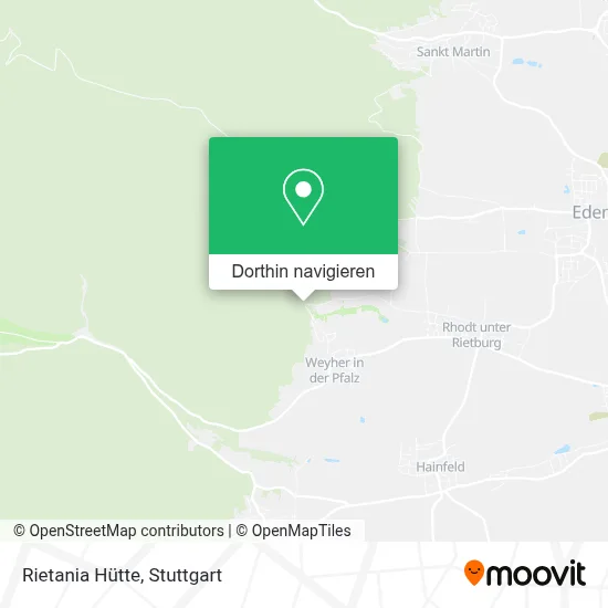 Rietania Hütte Karte