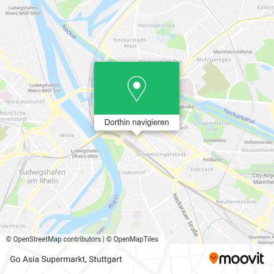 Go Asia Supermarkt Karte