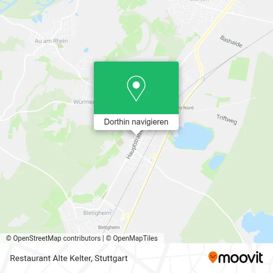 Restaurant Alte Kelter Karte