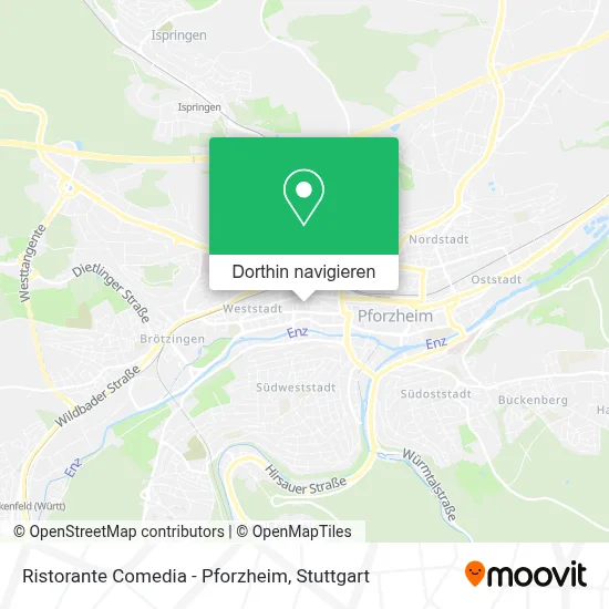 Ristorante Comedia - Pforzheim Karte