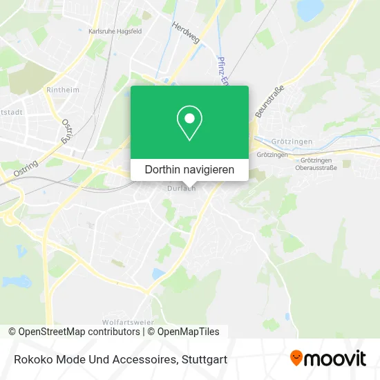 Rokoko Mode Und Accessoires Karte