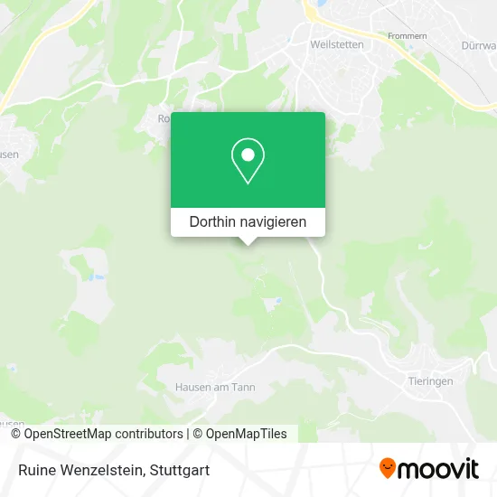 Ruine Wenzelstein Karte