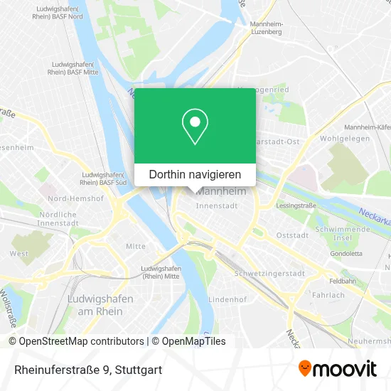 Rheinuferstraße 9 Karte