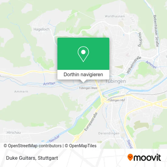 Duke Guitars Karte
