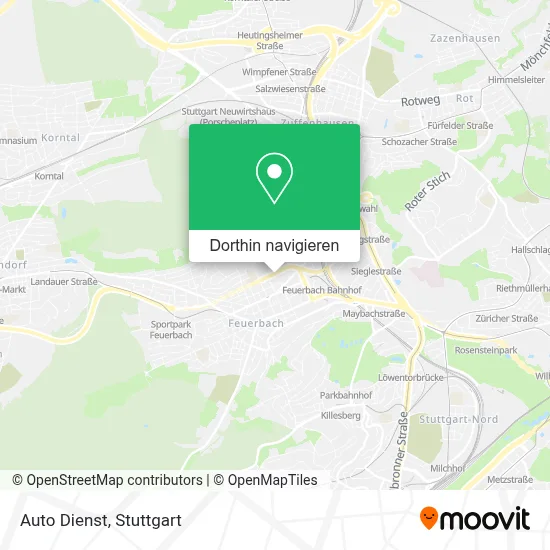 Auto Dienst Karte