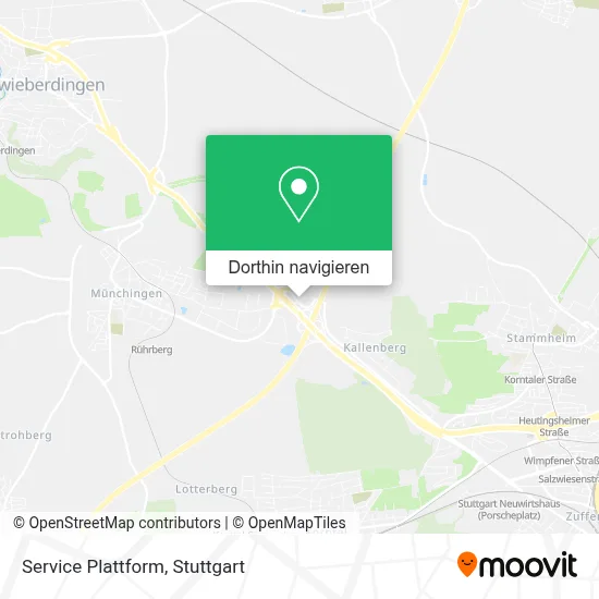 Service Plattform Karte