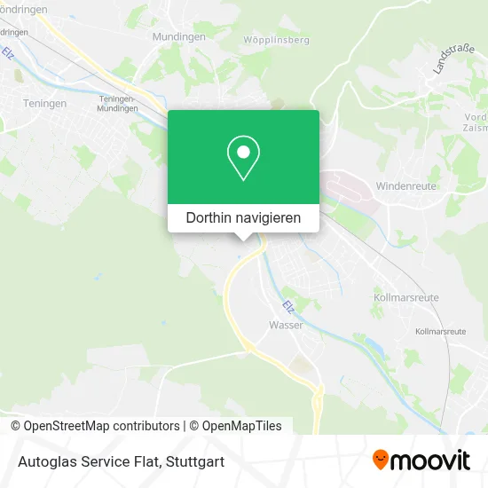 Autoglas Service Flat Karte