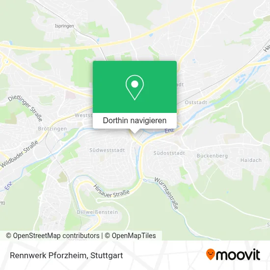 Rennwerk Pforzheim Karte