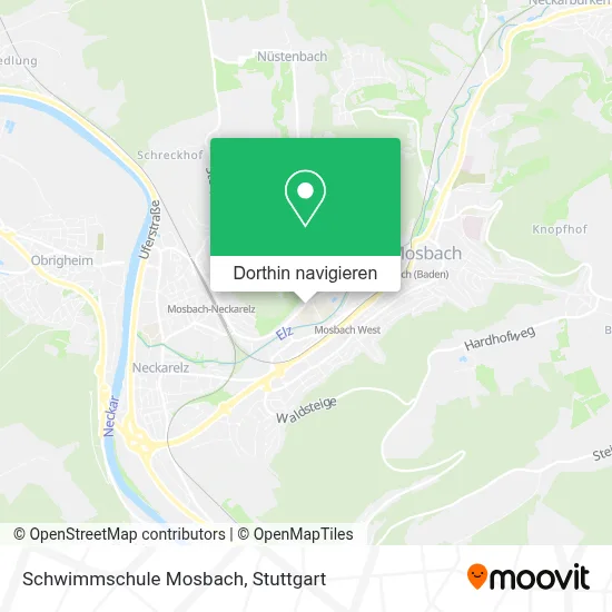 Schwimmschule Mosbach Karte