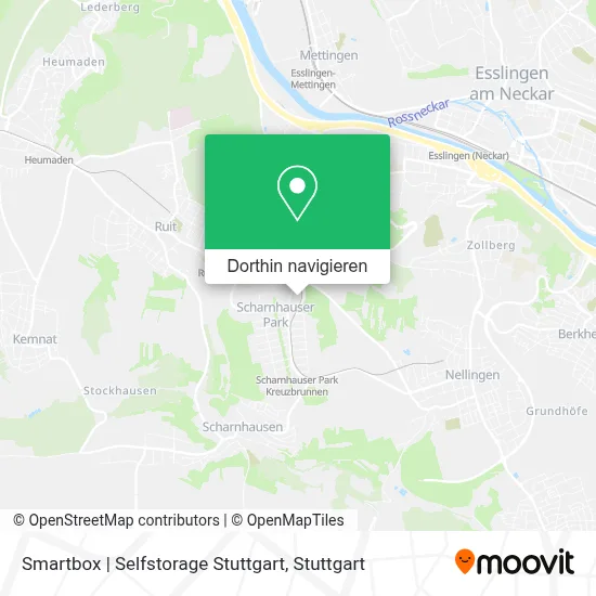 Smartbox | Selfstorage Stuttgart Karte