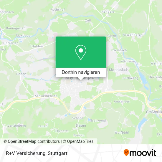 R+V Versicherung Karte