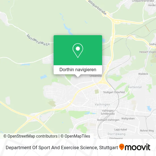 Department Of Sport And Exercise Science Karte