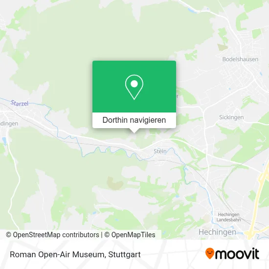 Roman Open-Air Museum Karte