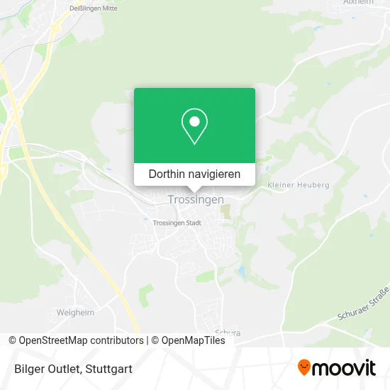 Bilger Outlet Karte