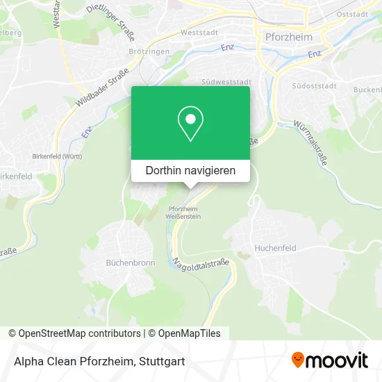 Alpha Clean Pforzheim Karte