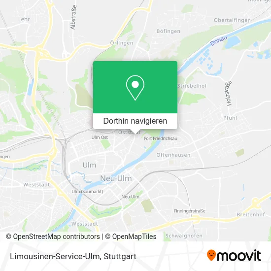 Limousinen-Service-Ulm Karte