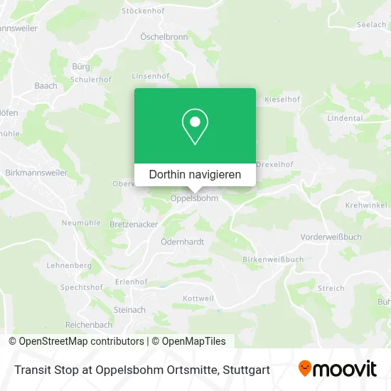 Transit Stop at Oppelsbohm Ortsmitte Karte