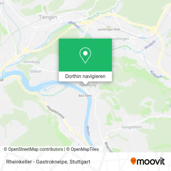Rheinkeller - Gastrokneipe Karte