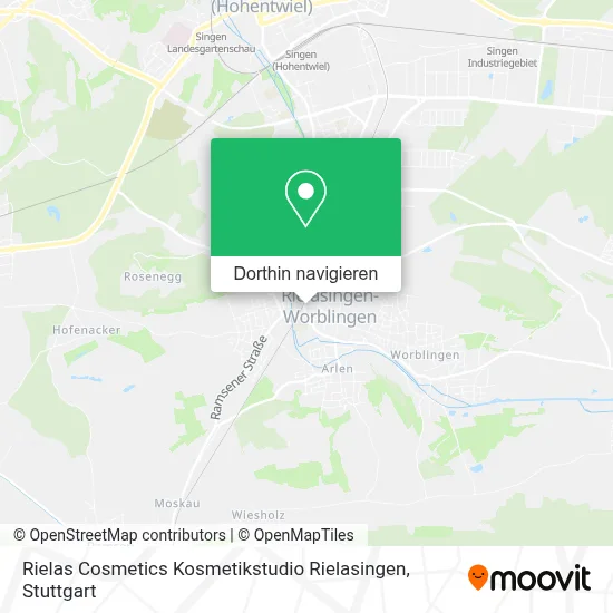Rielas Cosmetics Kosmetikstudio Rielasingen Karte