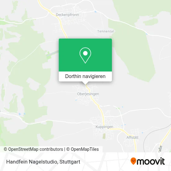 Handfein Nagelstudio Karte