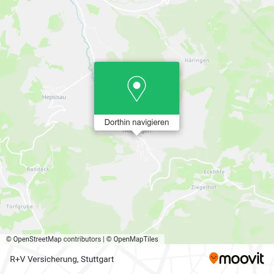 R+V Versicherung Karte